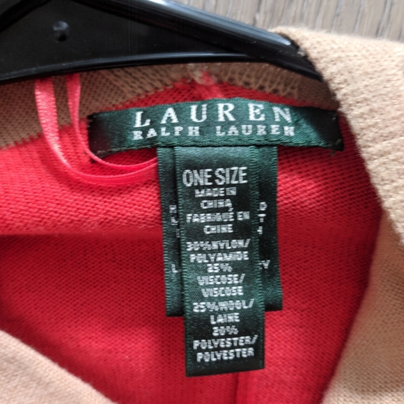 Ralph Lauren oversize wrap poncho OS - Picture 4 of 9